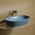 Раковина накладная Ceramica nova Element 600*380*138мм CN6049ML голубая матовая