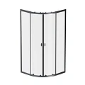 Душевой уголок AM.PM X-Joy 90x90см W88G-205-090BT64 профиль черный, стекло прозрачное