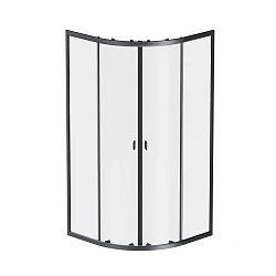Душевой уголок AM.PM X-Joy 90x90см W88G-205-090BT64 профиль черный, стекло прозрачное