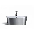 Чугунная ванна Aquanet Sharking 170x75 SW-1012B серая глянцевая