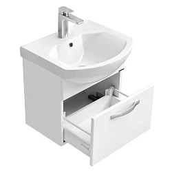 Тумба с раковиной Aquaton Ария 50 белая