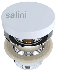 Донный клапан для раковины Salini D 505 16421WM белый матовый