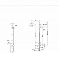 Душевая стойка Bravat Rhein F6429564BW-A-ENG черная
