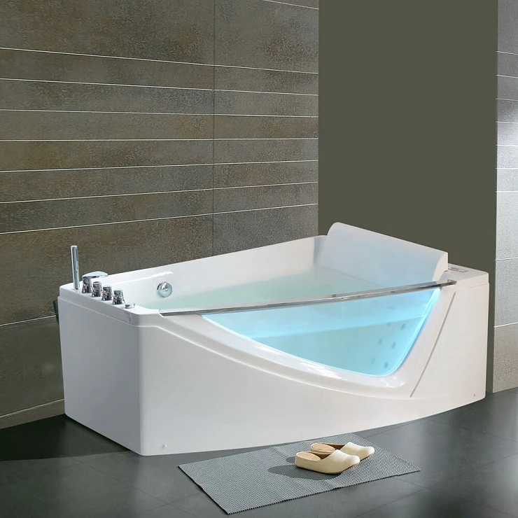 Акриловая ванна Orans OLS-BT65109 R 120x170см 65109R0 с гидромассажем, белая глянцевая
