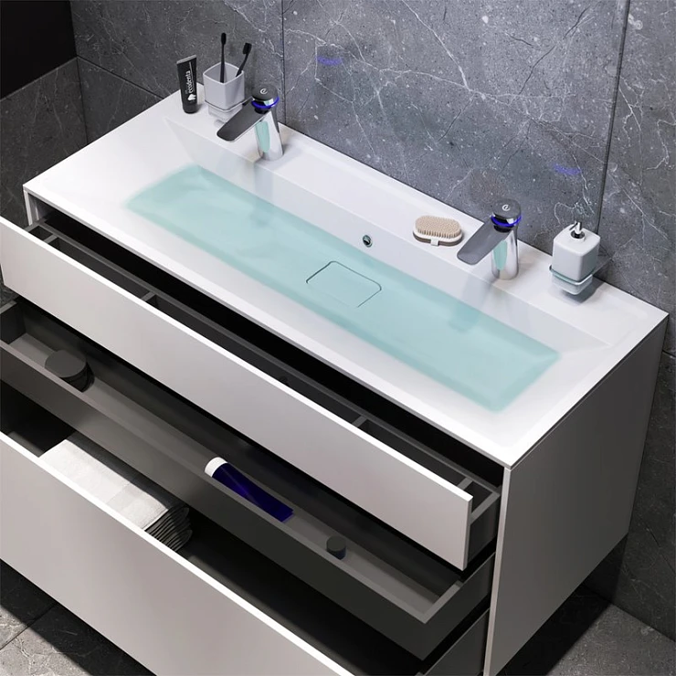 Тумба с раковиной AM.PM Inspire 2.0 120 белый матовый