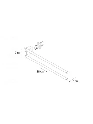 Полотенцедержатель рога 2-ой Fixsen Trend FX-97802A
