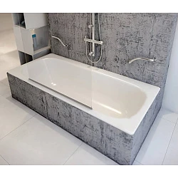 Акриловая ванна BERGES NELU 170x75 с каркасом 050023 белая глянцевая