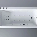 Ванна из искусственного камня Эстет Дельта 170x80 с гидромассажем ФР-00000655 белая глянцевая