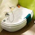 Акриловая ванна Cersanit Joanna R 140x90 правосторонняя, с ножками, белая глянцевая