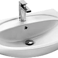 Тумба с раковиной Aquaton Минима 65 белая