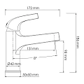 Смеситель для раковины Wasserkraft Sauer 7103 золото