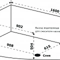 Акриловая ванна Azario Микона 160х100 правая МИВ0002 белая глянцевая