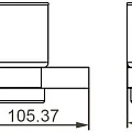 Стакан Aquanet 5684MB черный