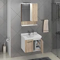 Зеркало-шкаф Comforty Рига 60 00004142211CF дуб сонома