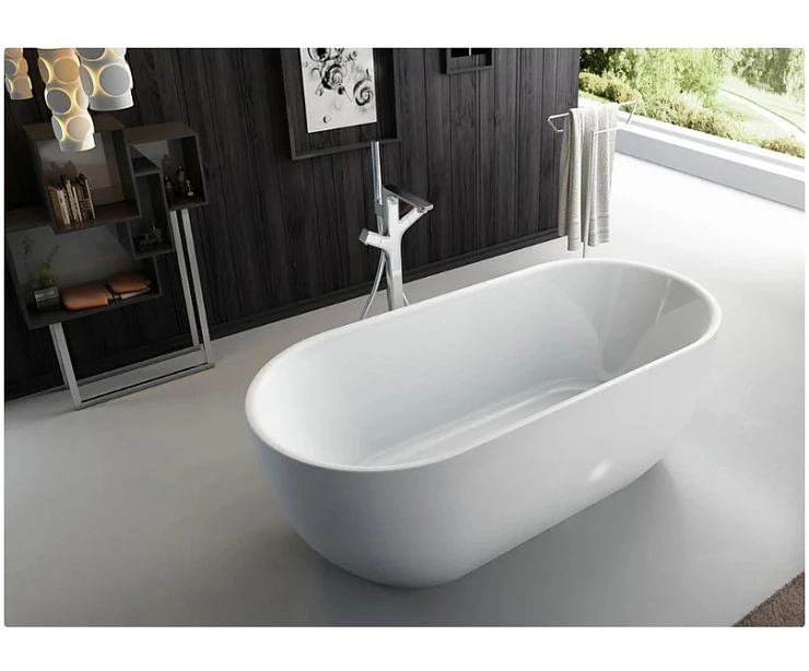 Акриловая ванна BelBagno BB70-1500-W0 белая глянцевая
