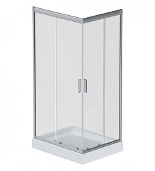 Душевой уголок AM.PM Gem 100x80см W90G-404-100280-MT профиль хром, стекло прозрачное