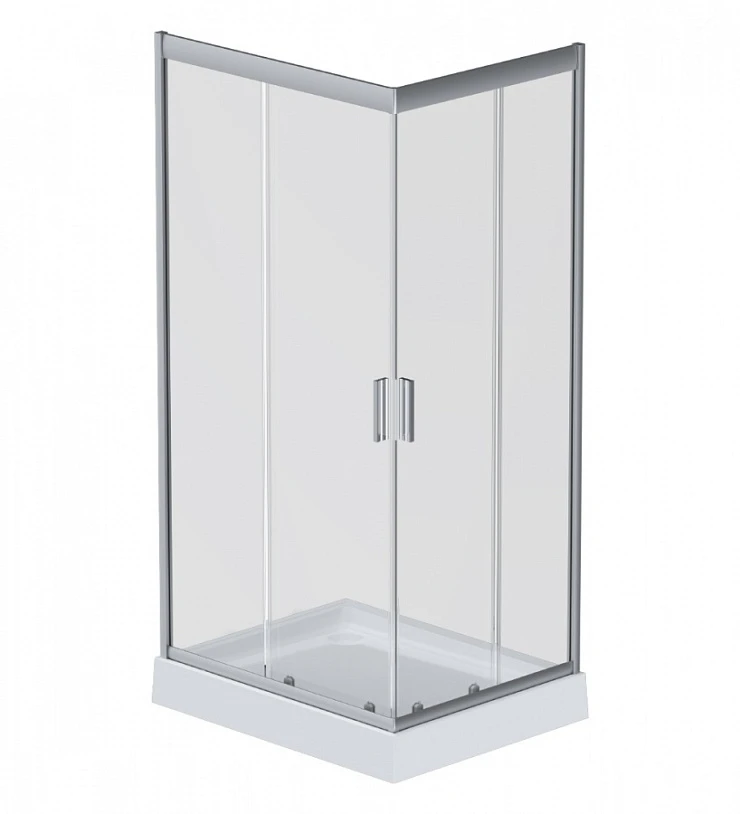 Душевой уголок AM.PM Gem 100x80см W90G-404-100280-MT профиль хром, стекло прозрачное