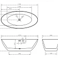 Акриловая ванна ABBER 170x80 AB9374-1.7 белая глянцевая