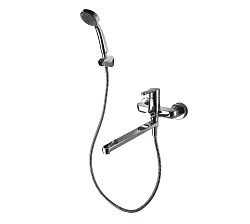 Смеситель для ванны с душем Bravat Stream F63783C-LB хром