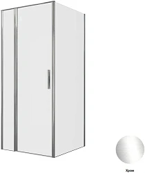 Душевой уголок Allen Brau Priority 90x90см 3.31025.00+3.31043.00 профиль хром, стекло прозрачное