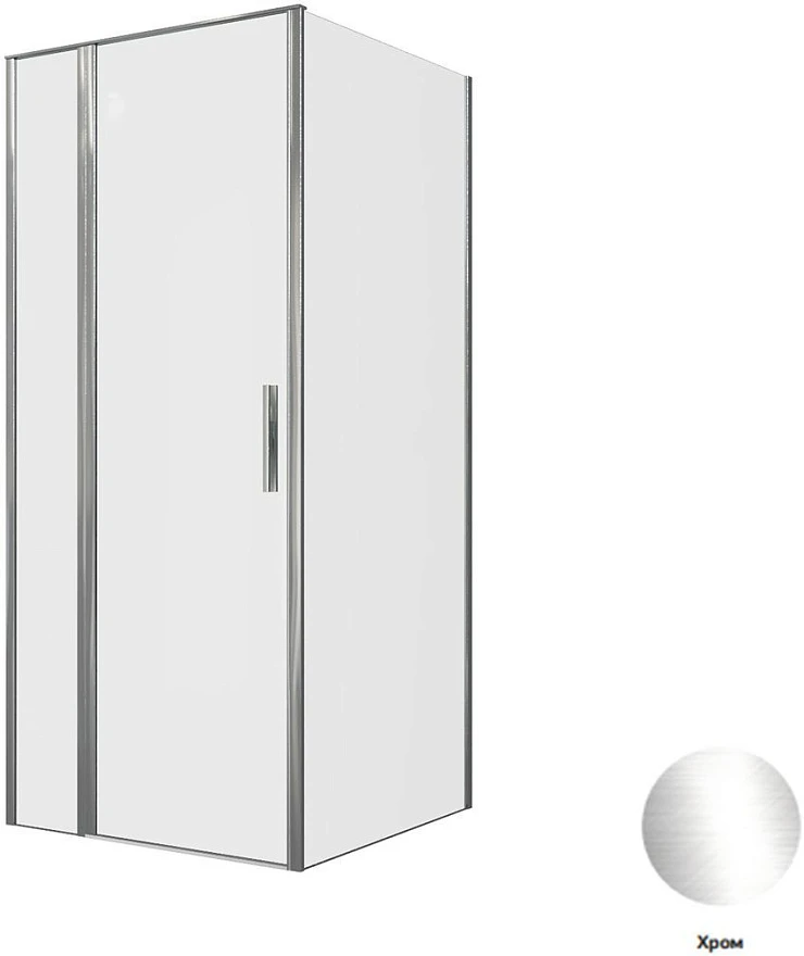 Душевой уголок Allen Brau Priority 90x90см 3.31025.00+3.31043.00 профиль хром, стекло прозрачное