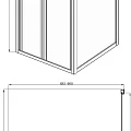Душевой уголок Bravat Drop 90x90см BS090.2120A профиль хром, стекло прозрачное