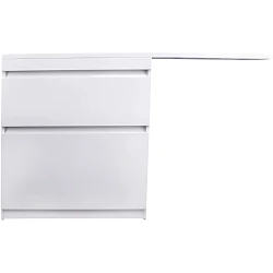 Тумба под раковину Style Line Даллас 140 СС-00002273 белый глянец