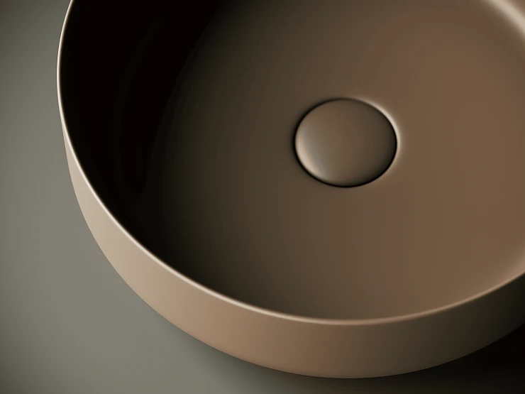 Раковина накладная Ceramica Nova Element CN6022MDB коричневый матовый