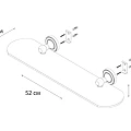 Полка Fixsen Style FX-41103 хром