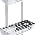 Полка Bemeta Cytro 102308241 2-ярусная, хром