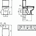 Унитаз-компакт Ideal Standart Esedra Т282001 белый глянец