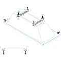 Универсальный комплект ног для прямоугольных акриловых ванн Cezares LEG-KIT-100