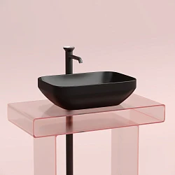 Раковина накладная Ceramica nova Element 500*359*145мм CN6055MB чёрная матовая