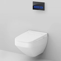 Инсталляция с унитазом и клавишей AM.PM Inspire 2.0 IS450A38.CCC50A белый, синий, черный