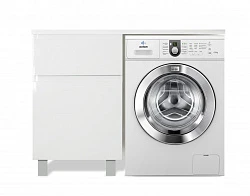 Тумба с раковиной Эстет Dallas Luxe 110 L ФР-00001965 белая глянцевая