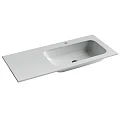 Тумба с раковиной Sancos Folk Floor 100 правая, напольная, Bianco