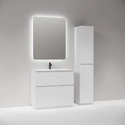 Тумба с раковиной Sancos Folk Floor 90 напольная, Bianco