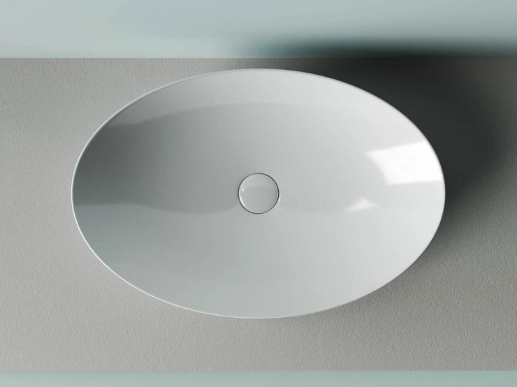Раковина накладная Ceramica Nova Element CN5018 белая глянцевая