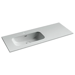 Раковина встраиваемая Ceramica Nova Element 120см CN7006L чаша слева, белая