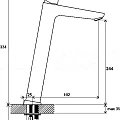 Смеситель для раковины Ravak 10° TD F 015.20 X070151 черный матовый