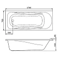 Экран AM.PM Sense 170x70 W76A-170-070W-P белый