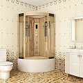 Душевая кабина Niagara Luxe 90x90см NGL-7790G профиль золото