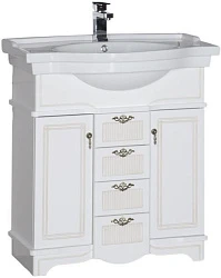 Тумба с раковиной Aquanet Луис 80 213107 белая