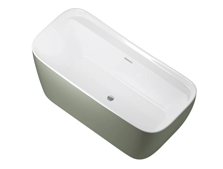 Акриловая ванна Allen Brau Infinity 170x78 2.21002.20/CGM белая глянец, цементно-серый