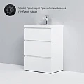 Тумба с раковиной AM.PM Gem S 60 напольная, белая глянцевая Тумба с раковиной AM.PM Gem S 60 напольная, белая глянцевая