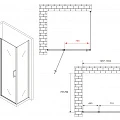 Душевой уголок ABBER Sonnenstrand 130х75см AG04130S-S75 профиль хром, стекло прозрачное