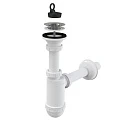 Сифон для раковины AlcaPlast A411 белый, хром