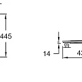 Комплект Jacob Delafon Patio E21740RU-00 кнопка хром