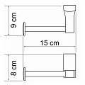 Держатель туалетной бумаги Wasserkraft Exter K-5296 бронза