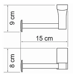 Держатель туалетной бумаги Wasserkraft Exter K-5296 бронза